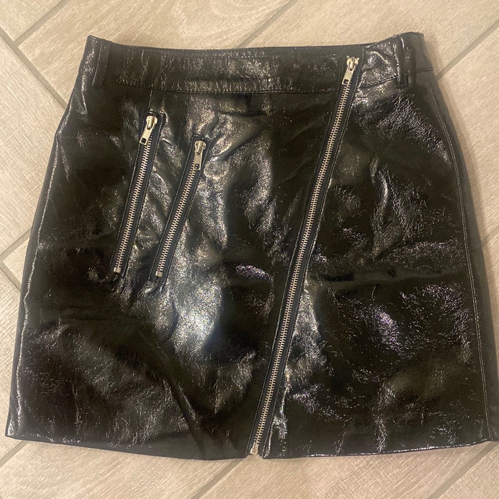 Black Leather Skirt